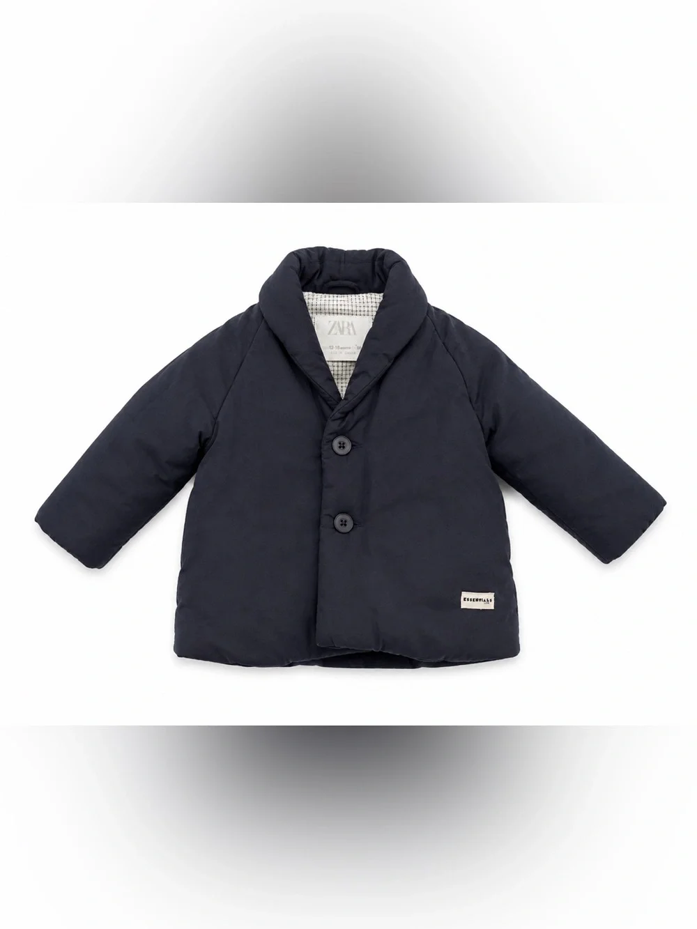 ZARA Baby Essentials Padded Blazer Jacket Navy 12-18M Size 86